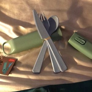 HIP cutlery case w/fork spoon & knife eco natural